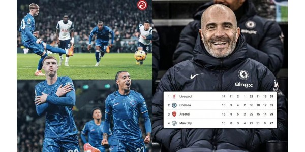 Chelsea peruutti ja voitti Tottenhamin, ja Bluesin tie mestaruuteen avautui vähitellen